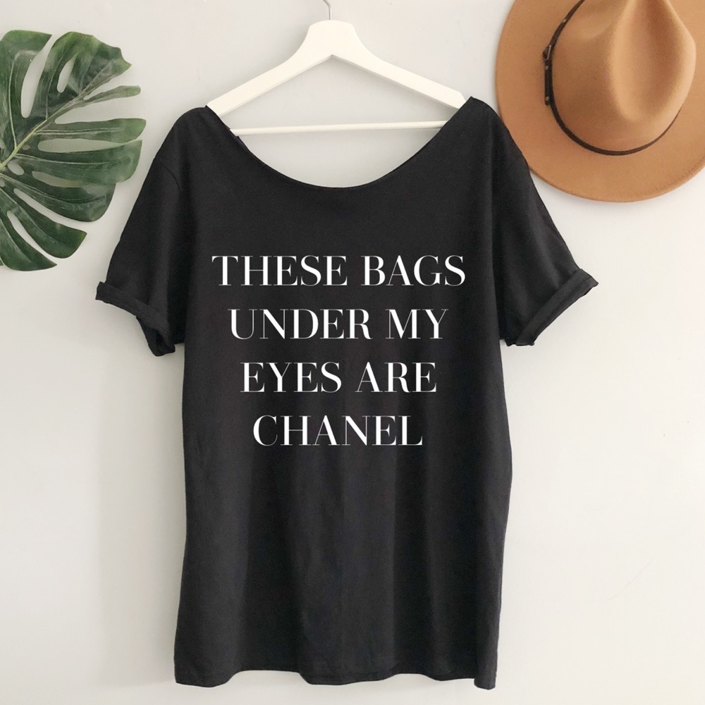 NEW Off Shoulder Bags under eyes Shirt top
